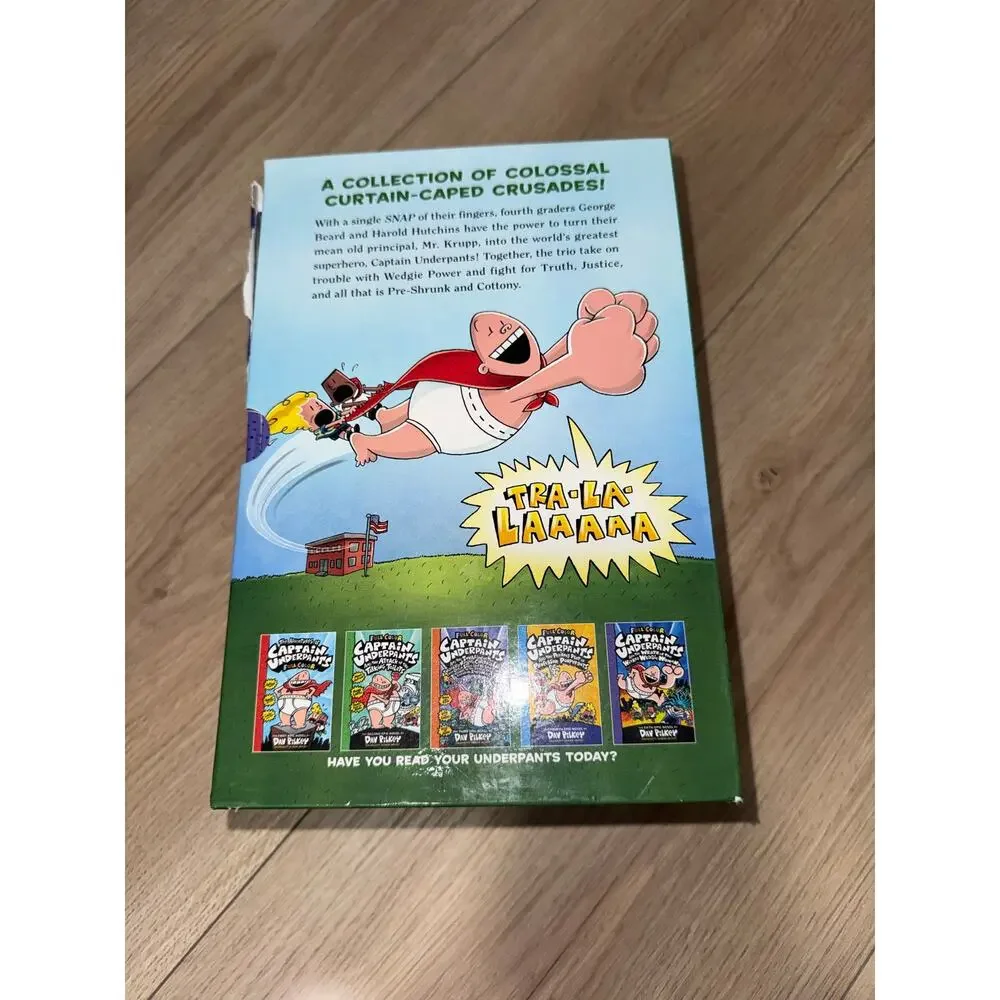Captain Underpants Colossal Color Collection 5 Novels by Dav Pilkey Hardcover